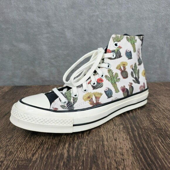 Chuck Taylor Converse Succulents High Tops 70 Unisex 10 Colorful Cactus Plants - Picture 1 of 13